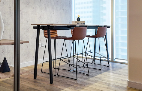 Ava High Table and Shell Stool
